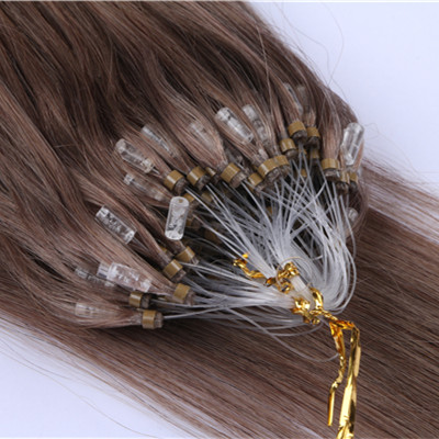 Micro ring loop hair extensions Double Drawn Brazilian 0.5g/0.8g/1g Micro Loop Ring Hair Extension HN227